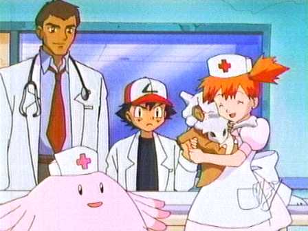 Awww, Misty comforting Cubone.