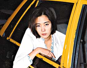 shirley in a cab