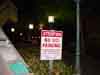 No UCI Parking Sign at University Center