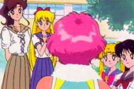 Usagi & friends infront of Elza Gray