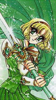 Fuu wielding her Escudo sword