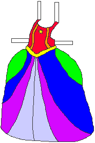 Rainbow Brite's Ball Room Gown
