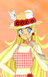 Minako y un sombrero