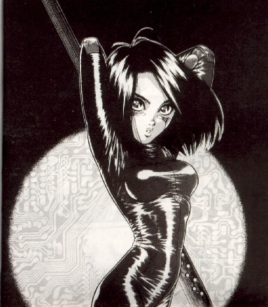 Gally in a cat suit for the viewing pleasure of the resident males