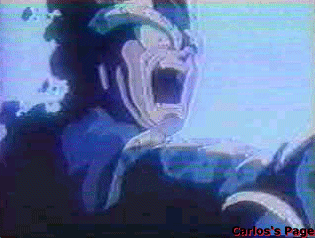 Cell empieza a desintegrarse por el Kame-Hame-Ha de Gohan SSJ 2