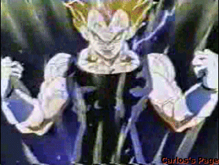Majin-Vegeta saca su KI para enfrentarse a Gok