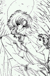 Kohaku with a newborn angel (78KB)