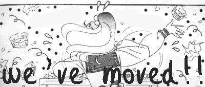 we've moved!  and are doing some summer cleaning while we're at it