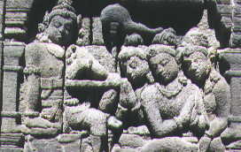 faces on burbudur's relief