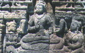 faces on burbudur's relief