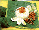 Nasi Lemak or Coconut flavoured dish, Malaysia's national dish