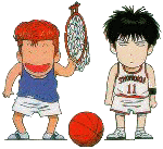Hanamichi and Rukawa