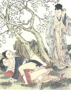 Wandering by chance beneath two trees
Lu Yu (1125-1210)

Click this image to download a quality version
(170,738 bytes)