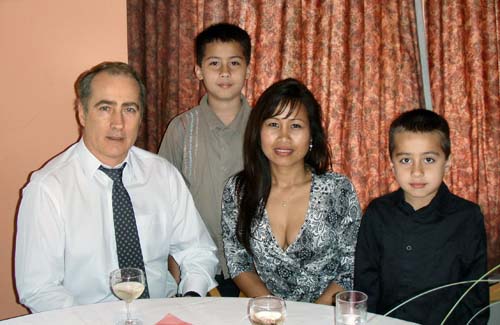 At a wedding in 2007, UK