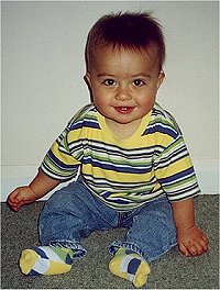 Ryan at home, September 2000