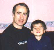 Me (Stuart) and my eldest son Keiren age 3