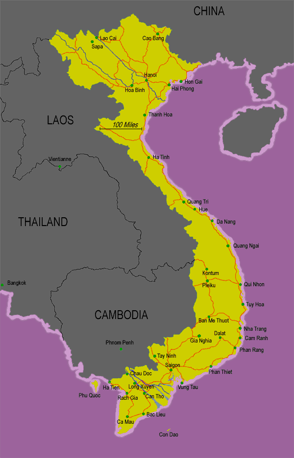 map of Viet Nam