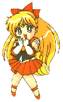 Minako! Orange Sailorsuit. Good taste.