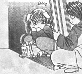 Rui cowering in a corner