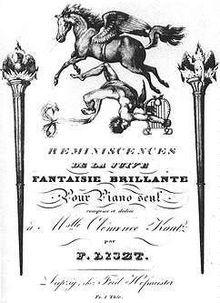 [Picture of Liszt Composition Title Page]