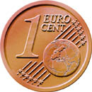 One Euro cent: front