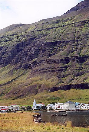 The Blue Church in Seyðisfjörður