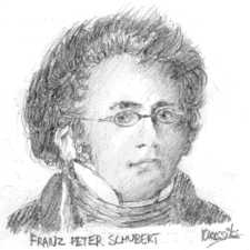 Franz Peter Schubert - Click to hear part of his Unfinished Symphony