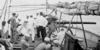 [ USS Elcano at gunnery practice ]