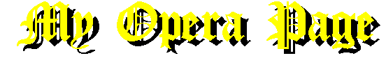 My Opera Page