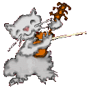 Cat bowing stringed instrument