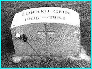 Ed Gein's christian gravestone