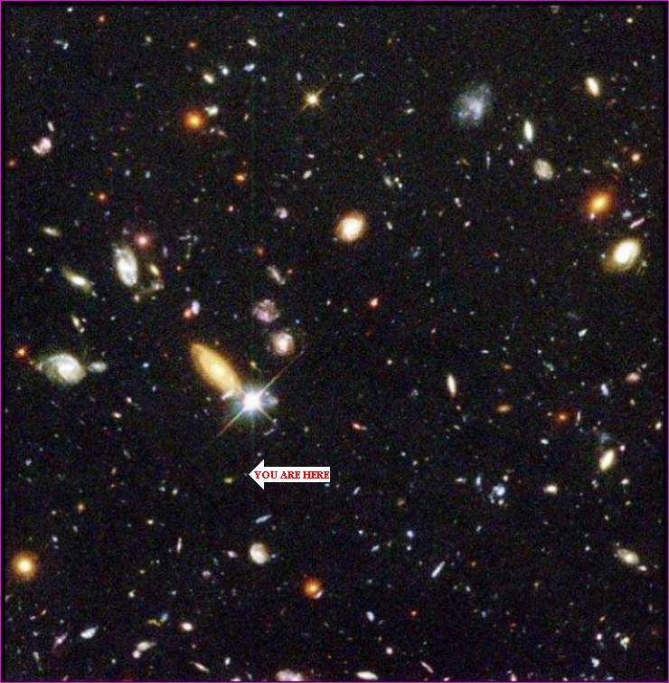 A minute segment of the universe.