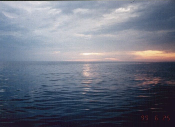 Sun rise over the Sea of  Cortez.