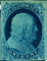 1851 Scott 5A 1 cent Franklin Stamp