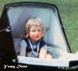 Baby Diana in her Pram