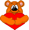 bear hugging heart