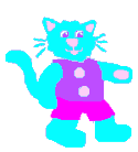 blue cartoon cat