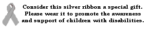 silver ribbon banner