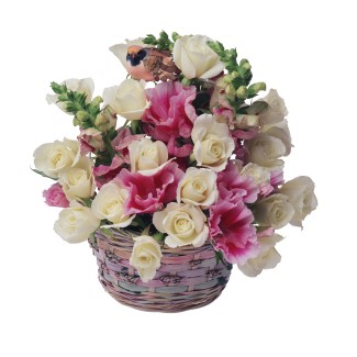 basket of flowers