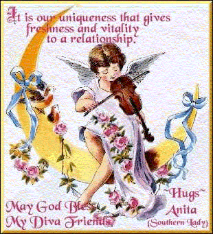 angel playing violin sitting on 1/4 moon