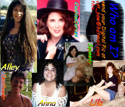 picture set  of Alley, Caution Curves, Lila, Squeedy, Anna, Tex Flower