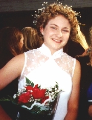 Stephanie at 
her 8th Grade Graduation Night Cruise~1998