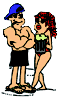 couple on the 
beach