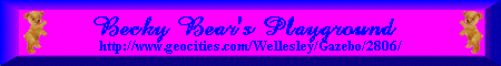 Becky's Homepage