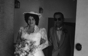 Dad and me at the wedding.