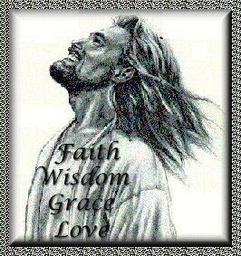 Jesus Looking Up and Smiling