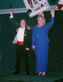 Their MRSIMs Chanda Lier and Elvin Harkins at their Coronation