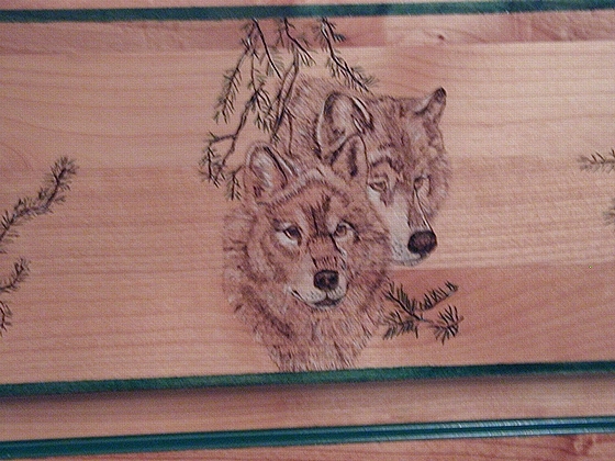 Close up of the front panel