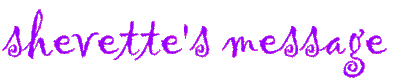 shevette's message