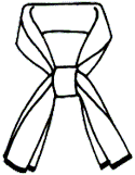 Oblong Scarf Worn with a Sailor Effect